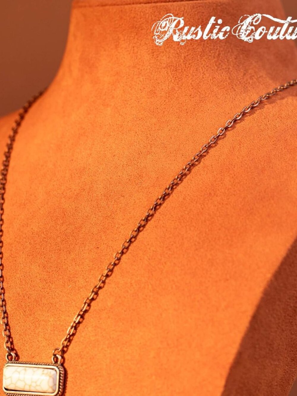 Rustic Couture Western Turquoise Cowgirl Necklace - Picture 5 of 7